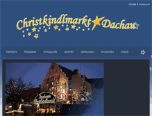 Tablet Screenshot of christkindlmarkt-dachau.de